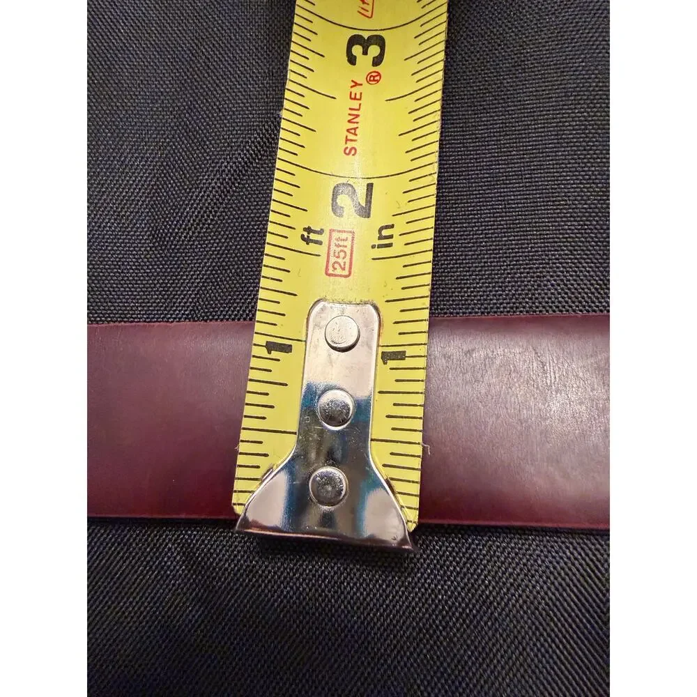 Vintage Geoffrey Beene dual-sided reversible black burgundy leather belt size 44